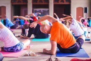 position yoga doux