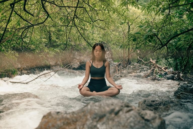 méditation en plein air